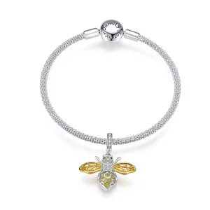 (resim) Pandora tarzı bal arısı Bangle Bileklik - SCB830