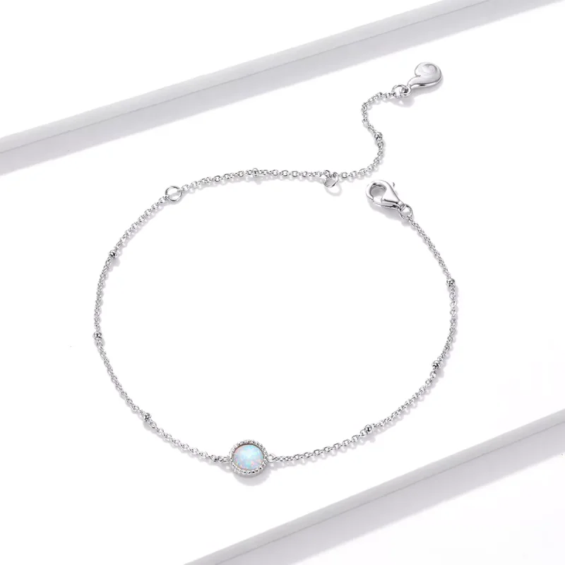 (resim) Pandora tarzı muhteşem opal Bileklik - BSB054 - Görüntüle 2