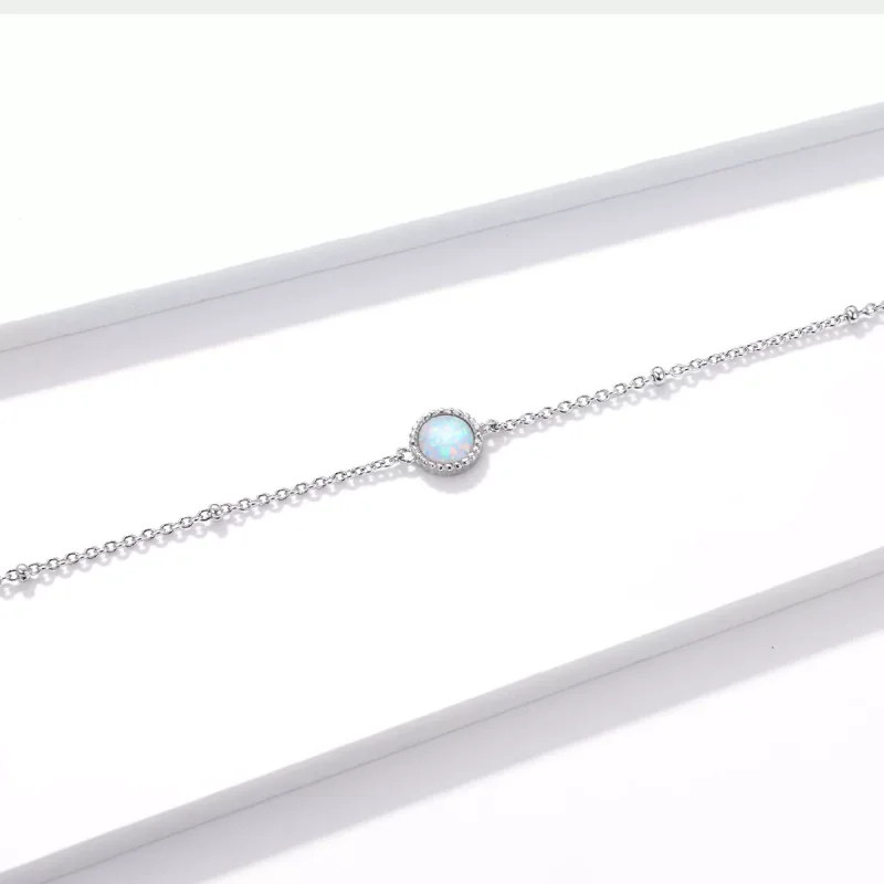 (resim) Pandora tarzı muhteşem opal Bileklik - BSB054 - Görüntüle 4