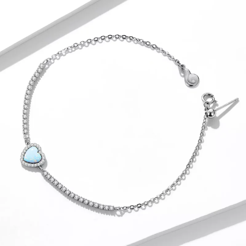 (resim) Pandora tarzı Opal Aşk Bileziği - BSB086 - Görüntüle 2