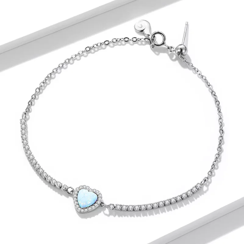 (resim) Pandora tarzı Opal Aşk Bileziği - BSB086 - Görüntüle 5