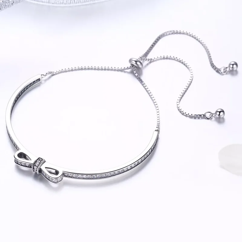 (resim) Pandora tarzı papyon Bangle Bileklik - SCB108 - Görüntüle 4