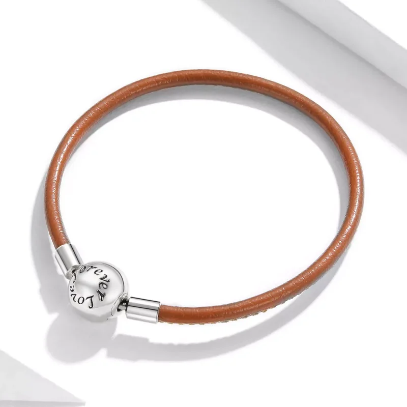 (resim) Pandora tarzı Sonuna kadar aile Deri Bileklik - SCB215 - Görüntüle 2