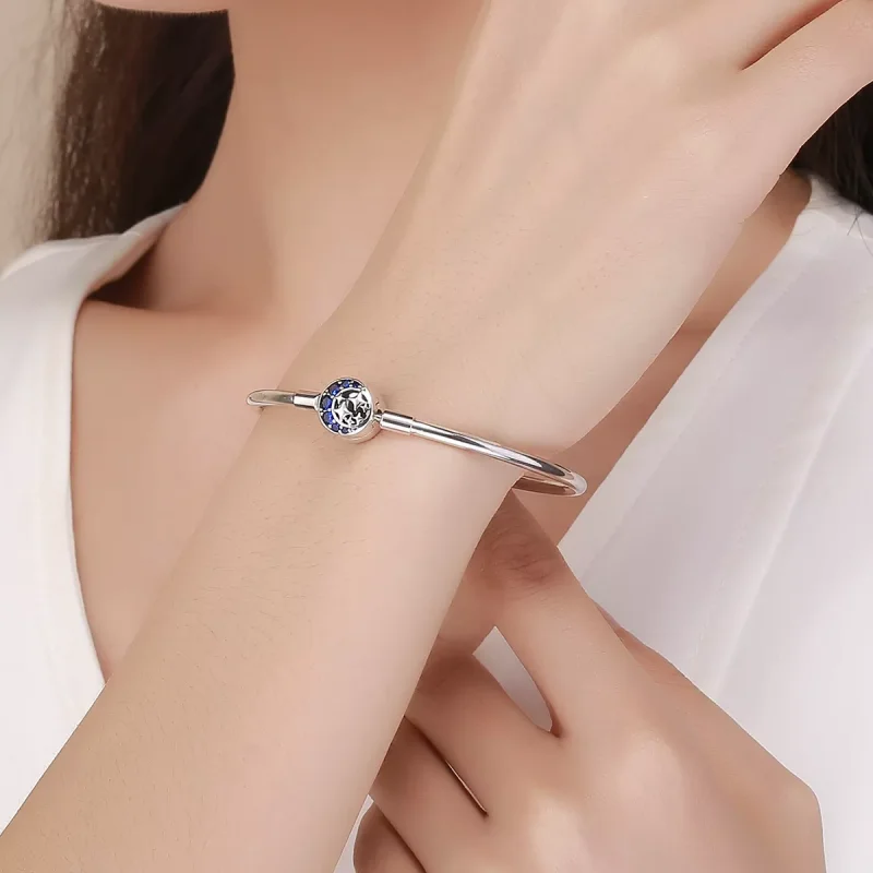 (resim) Pandora tarzı Yıldızlı Gökyüzü Bangle Bileklik - SCB080 - Görüntüle 2