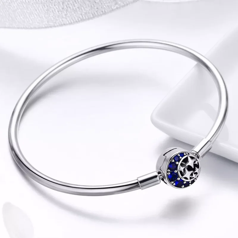 (resim) Pandora tarzı Yıldızlı Gökyüzü Bangle Bileklik - SCB080 - Görüntüle 6