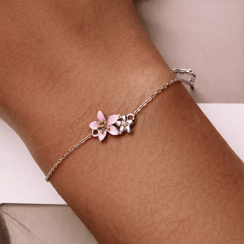 (resim) Pandora tarzında güzel Sakura bileklik - SCB232 - Görüntüle 6