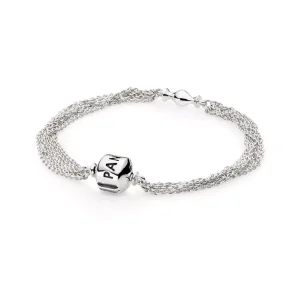 (resim) PANDORA Çoklu Gümüş Bileklik - 591701