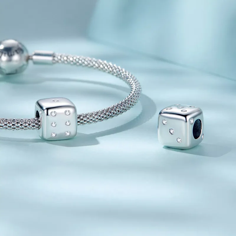 (resim) Pandora Stil Şanslı Zar Kolye - SCC2362 - Görüntüle 5