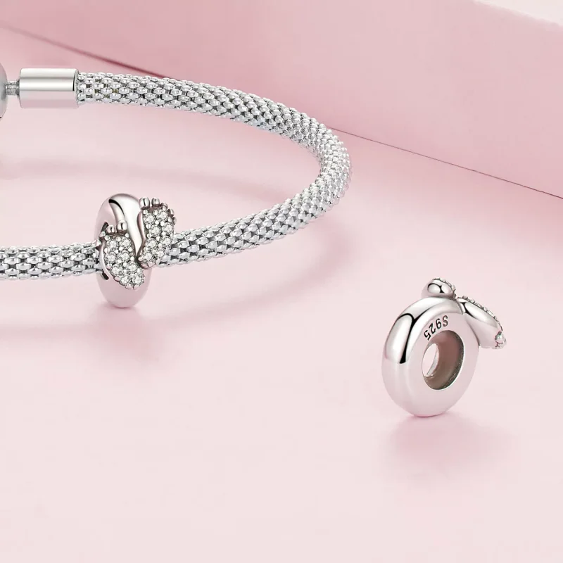 (resim) Pandora Stil Bebek Ayak Spacer Şarm - BSC688 - Görüntüle 4
