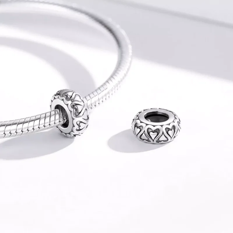 (resim) Pandora Stil Dantel Aşk Spacer Charm - SCC1949 - Görüntüle 3
