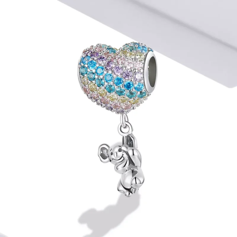 (resim) Pandora Stili Aşk Balonlu Koala Charm - SCC2116 - Görüntüle 2