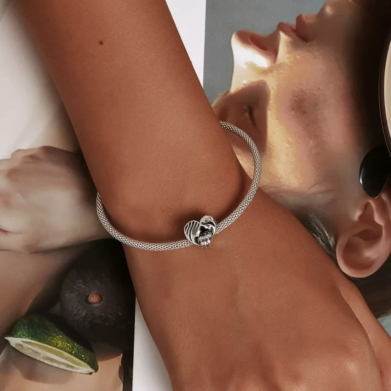 (resim) Pandora Stili Anne ve Kız Sevgi Silueti Charm - BSC575 - Görüntüle 5