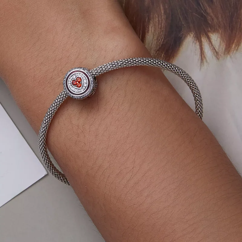 (resim) Pandora Stili Şanslı Kalp Süsü - BSC620 - Görüntüle 7