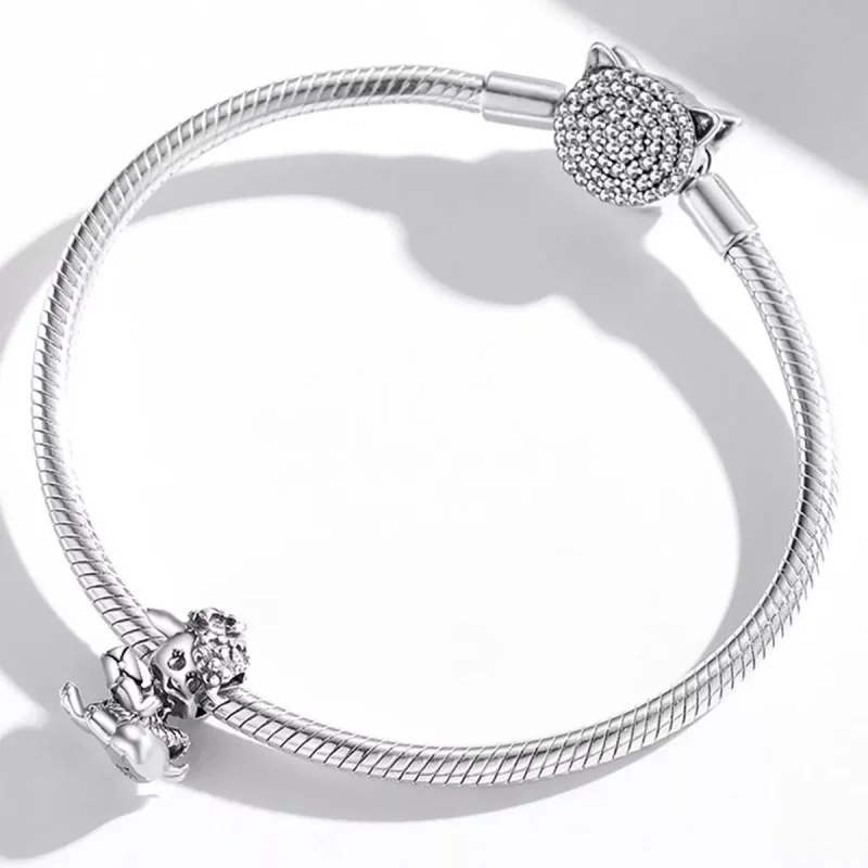 (resim) Pandora Stili Batı Tarzı Küçük Kuzu Charm - SCC2043 - Görüntüle 3