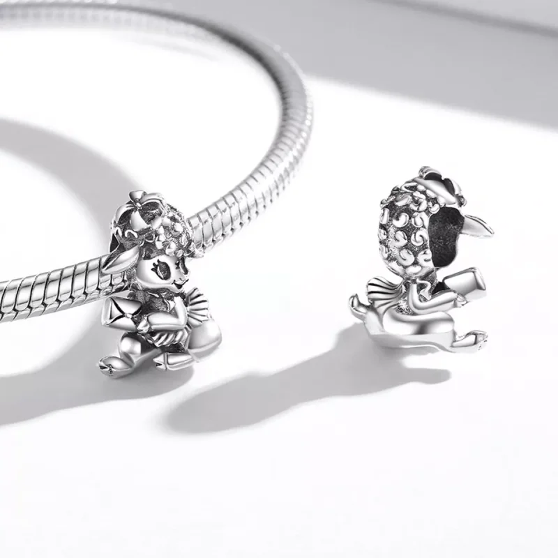 (resim) Pandora Stili Batı Tarzı Küçük Kuzu Charm - SCC2043 - Görüntüle 4