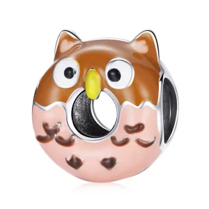 Pandora Stili Baykuş Donut Şansı - SCC1882 (resim) Pandora Stili Baykuş Donut Şansı - SCC1882