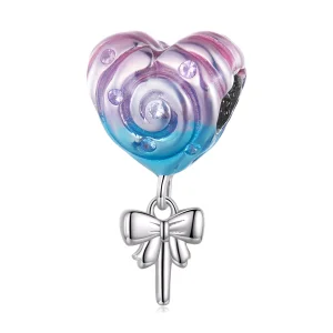 (resim) Pandora Stili Gökkuşağı Lollipop Küpe - SCC2391