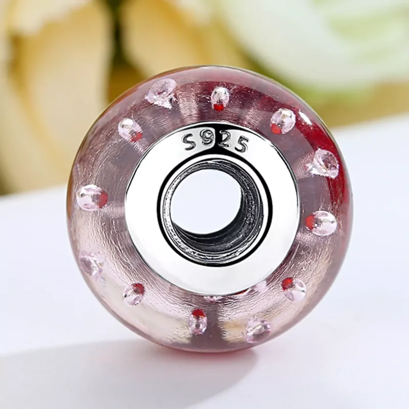 (resim) Pandora Stili Kırmızı Murano Camı Süs - SCZ027 - Görüntüle 3