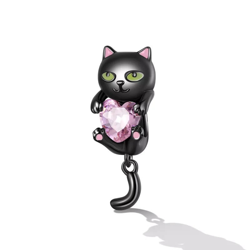 (resim) Pandora Stili Küçük Siyah Kedi Charm - SCC2329 - Görüntüle 2