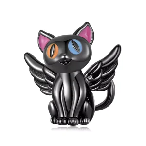 (resim) Pandora Stili Melek Kedi Charm - SCC2299-BK