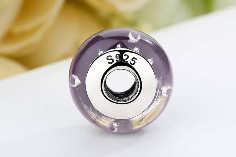 (resim) Pandora Stili Mor Murano Camlı Küpe - SCZ001 - Görüntüle 9
