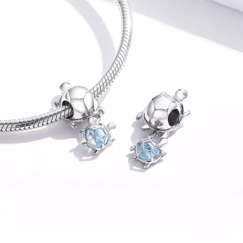 (resim) Pandora Stili Oynak Kaplumbağa Charm - BSC332 - Görüntüle 4