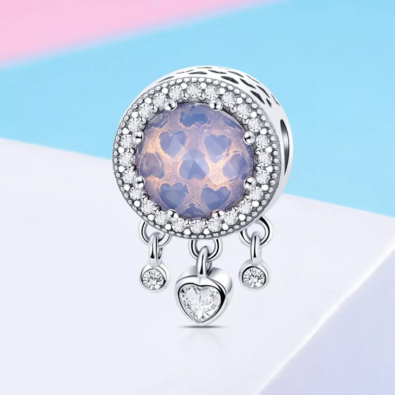(resim) Pandora Stili Parlak Kalp Charm - SCC999 - Görüntüle 2