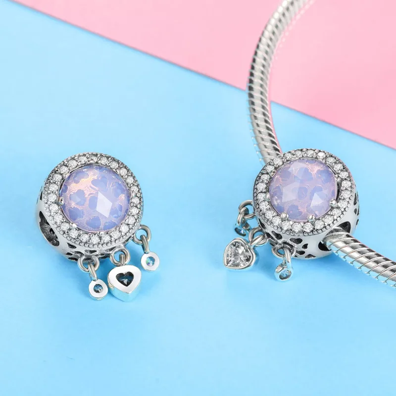 (resim) Pandora Stili Parlak Kalp Charm - SCC999 - Görüntüle 3