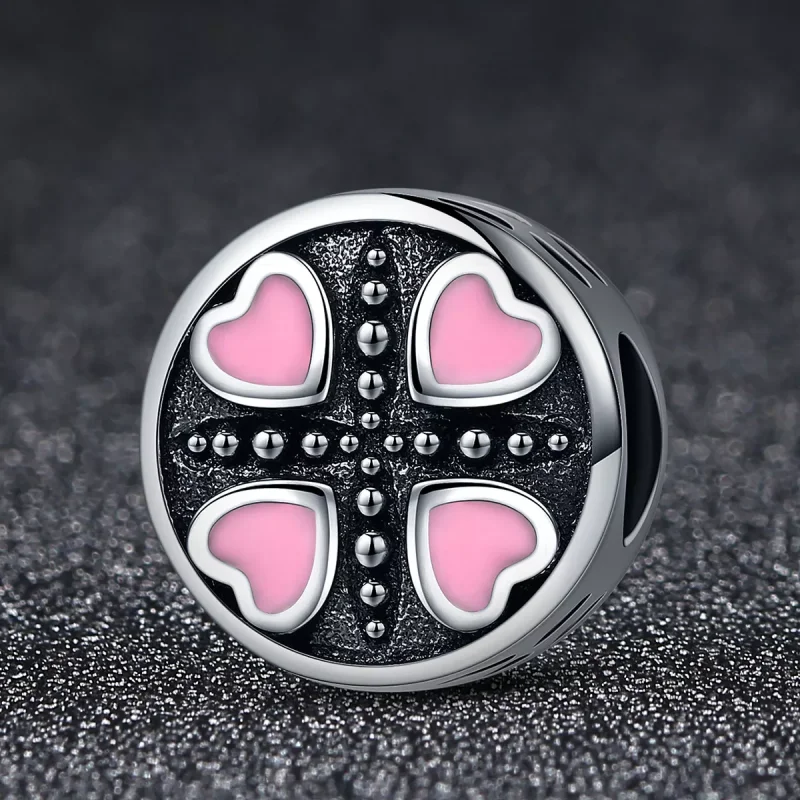 (resim) Pandora Stili Pembe Aşk Charm - SCC157 - Görüntüle 2