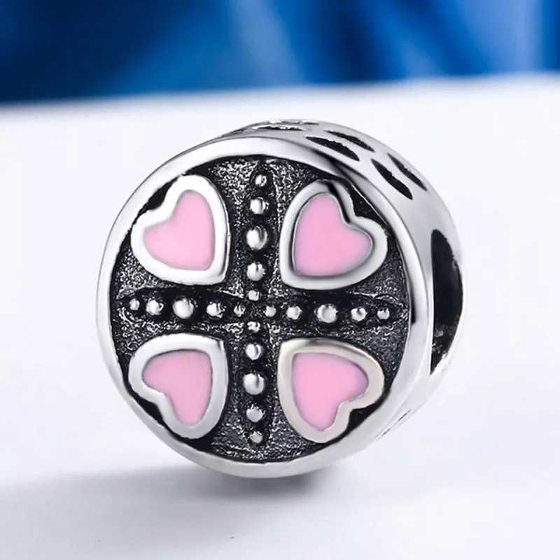 (resim) Pandora Stili Pembe Aşk Charm - SCC157 - Görüntüle 3