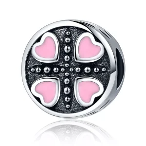 (resim) Pandora Stili Pembe Aşk Charm - SCC157