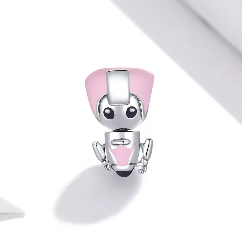 (resim) Pandora Stili Pembe Bebek Robot Şarmı - SCC1774 - Görüntüle 2