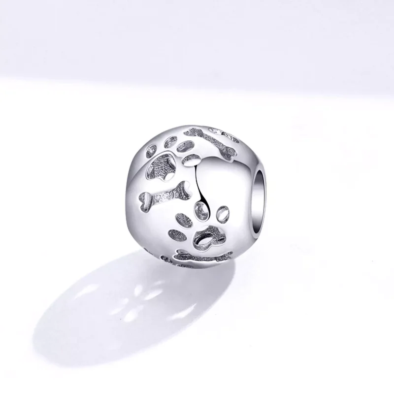 (resim) Pandora Stili Sevimli Evcil Hayvan Ayak İzi Charm - BSC140 - Görüntüle 2