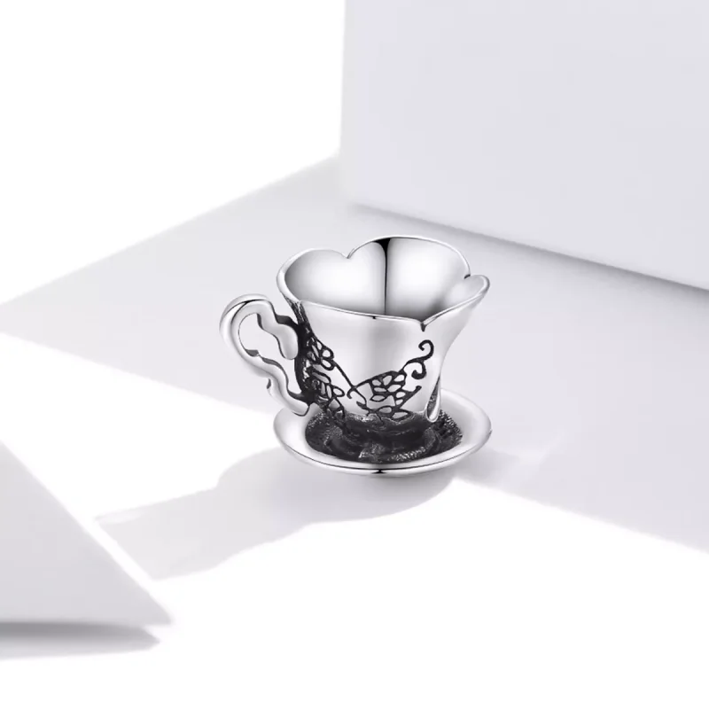 (resim) Pandora Stili Vintage Çay Fincanı Kolye - SCC1899 - Görüntüle 2
