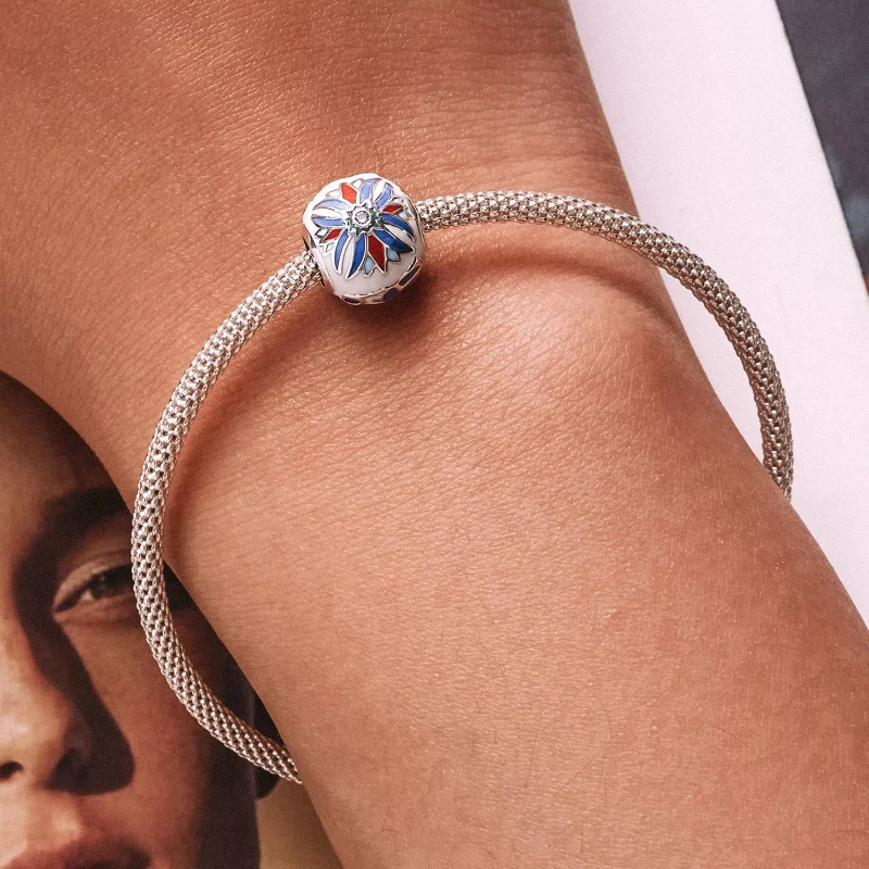 (resim) Pandora Stilinde Böcek Lotus Şanslı Bilezik - SCC2254 - Görüntüle 6