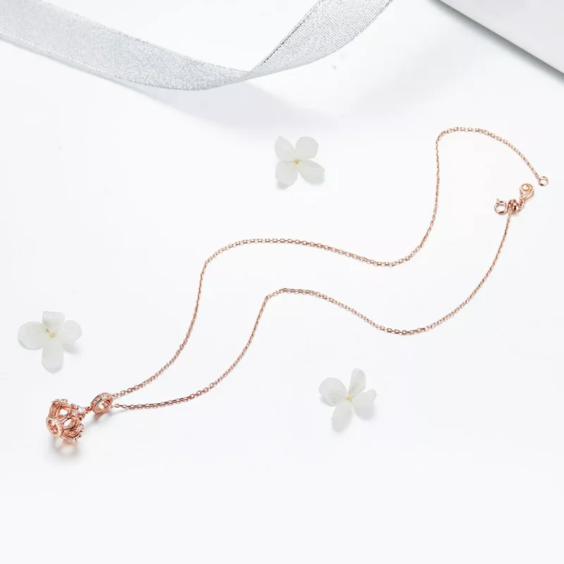(resim) Pandora tarzı 14k rose altın kaplama Regal Tacı Sallantılı Charm - SCC1121 - Görüntüle 7