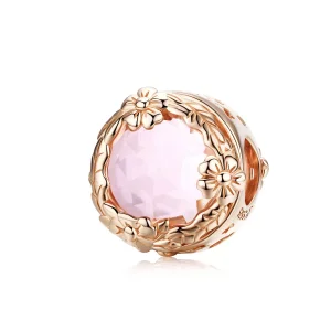 (resim) Pandora tarzı 14k rose altın kaplama Sonbahar Manzarası Charm - SCC1258