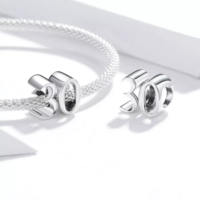 (resim) Pandora tarzı 30. Doğum Günü Charm - SCC1622 - Görüntüle 4