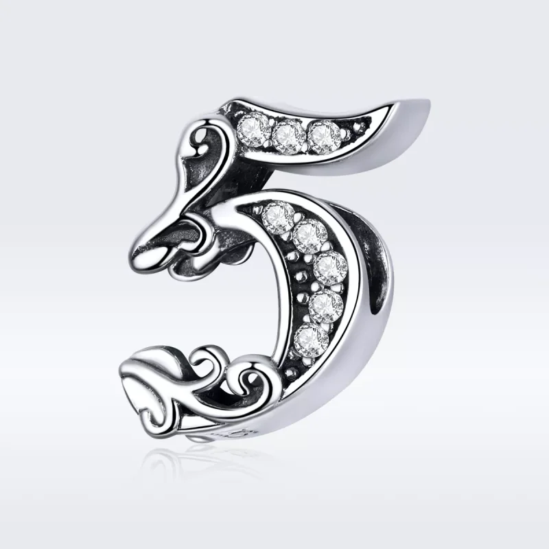 (resim) Pandora tarzı 5 numara Charm - SCC1418-5 - Görüntüle 5