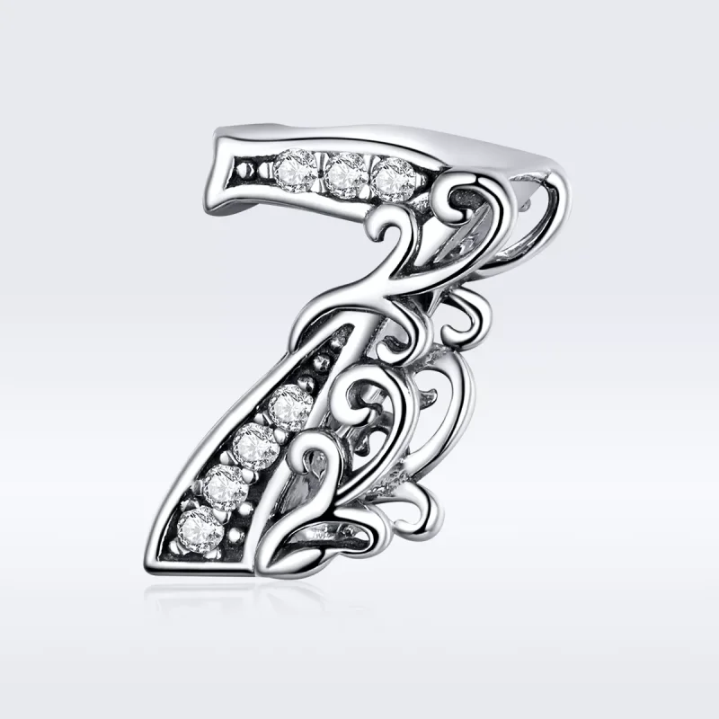 (resim) Pandora tarzı 7 numara Charm - SCC1418-7 - Görüntüle 5