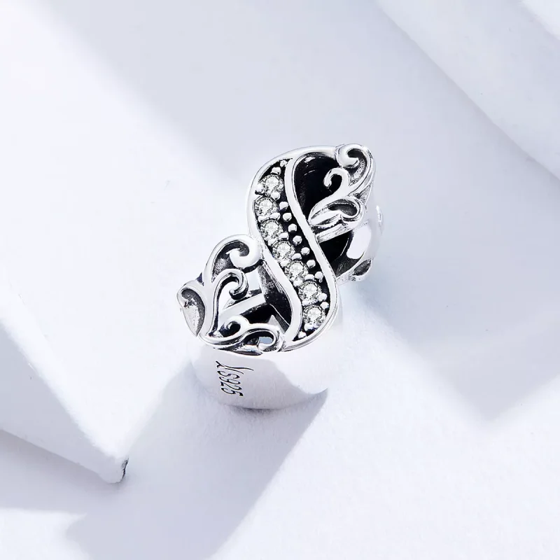 (resim) Pandora tarzı 8 numara Charm - SCC1418-8 - Görüntüle 2