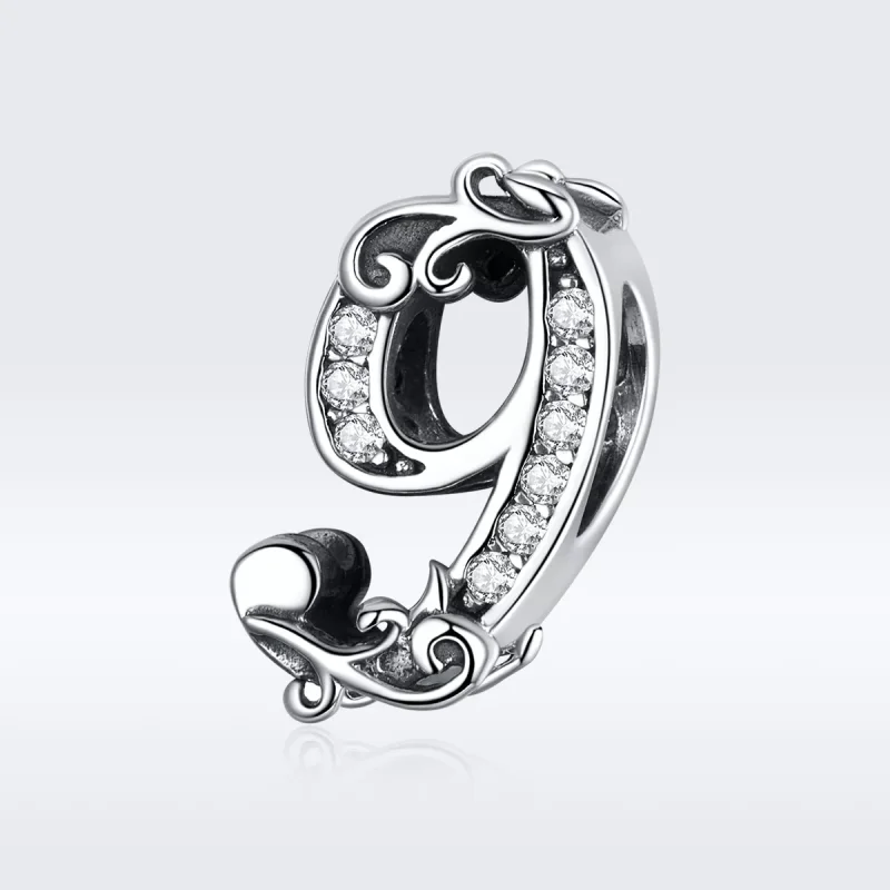 (resim) Pandora tarzı 9 numara Charm - SCC1418-9 - Görüntüle 5