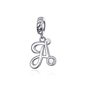 (resim) Pandora tarzı A harfi Sallantılı Charm - SCC1183-A