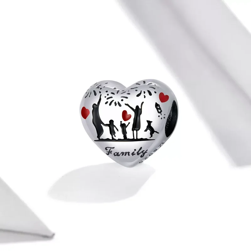 (resim) Pandora tarzı Aile sevgisi Charm - SCC1634 - Görüntüle 2