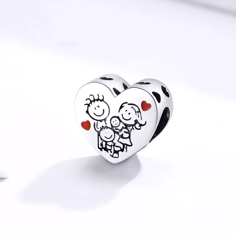 (resim) Pandora tarzı Ailem Charm - BSC237 - Görüntüle 2