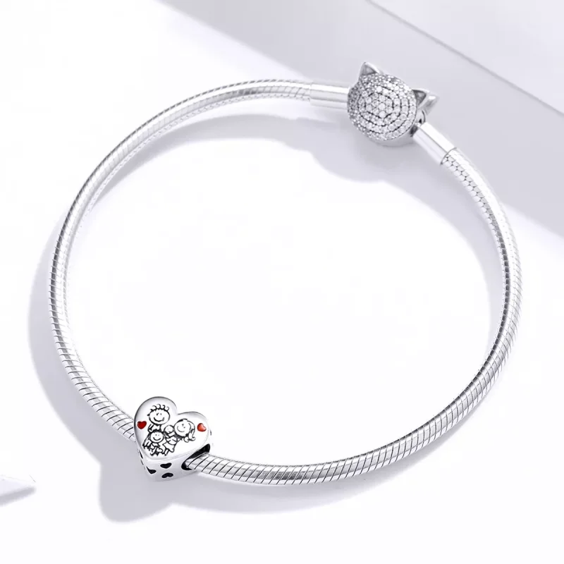 (resim) Pandora tarzı Ailem Charm - BSC237 - Görüntüle 3