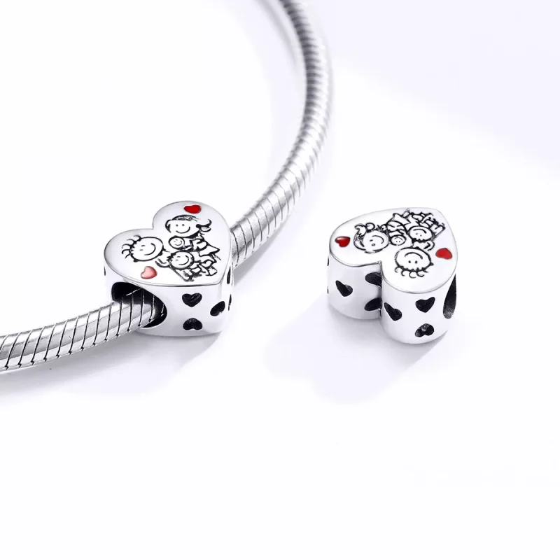 (resim) Pandora tarzı Ailem Charm - BSC237 - Görüntüle 4