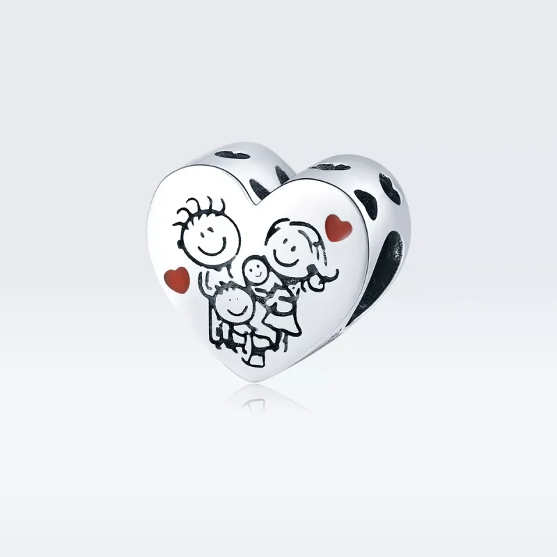 (resim) Pandora tarzı Ailem Charm - BSC237 - Görüntüle 5