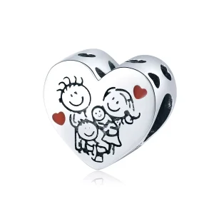 (resim) Pandora tarzı Ailem Charm - BSC237