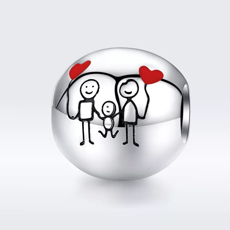 (resim) Pandora tarzı Ailem Charm - SCC1339 - Görüntüle 5